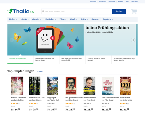 Thalia.ch Screenshot