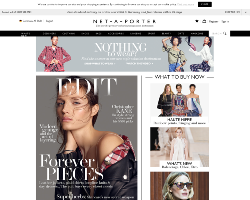 Net-A-Porter Screenshot