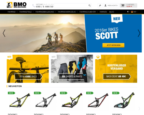 Bike-Mailorder Screenshot