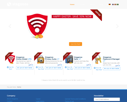 Steganos Screenshot