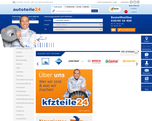 autoteile24 Screenshot