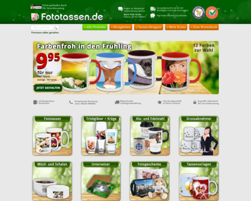 Fototassen.de Screenshot