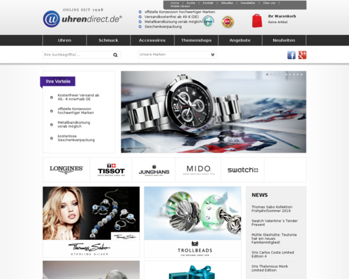 Uhrendirect Screenshot