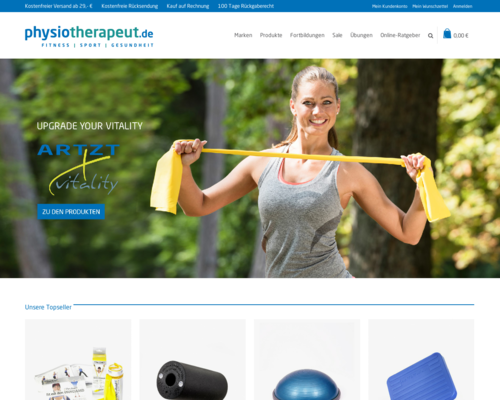 Physiotherapeut.de Screenshot