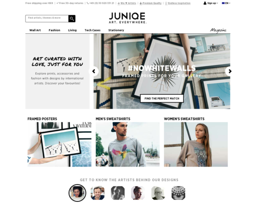 JUNIQE Screenshot