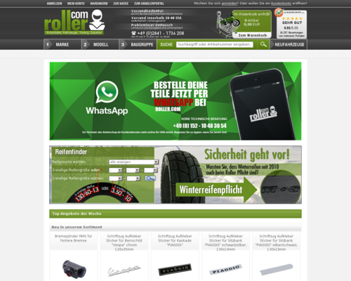 Roller.com Screenshot