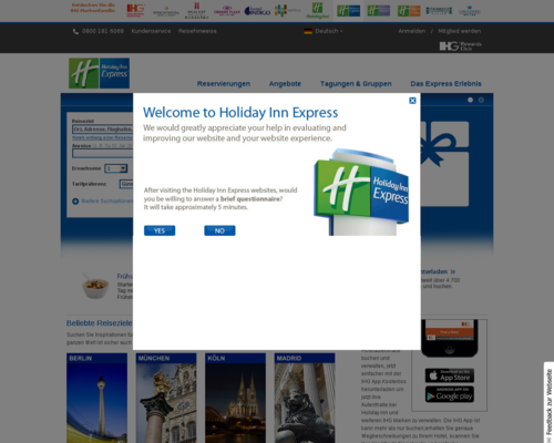 Holiday Inn Express Screenshot