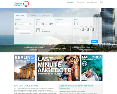 Lowcostholidays Screenshot