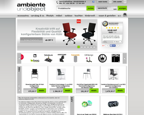 Ambiente und Object Screenshot