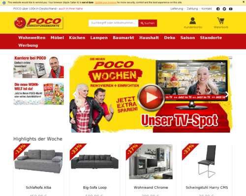 Poco Versand Screenshot