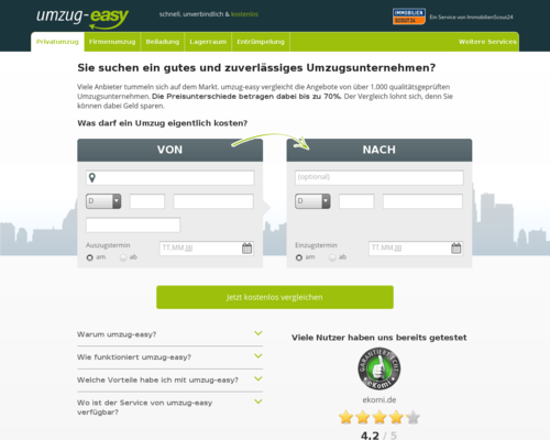 umzug-easy Screenshot