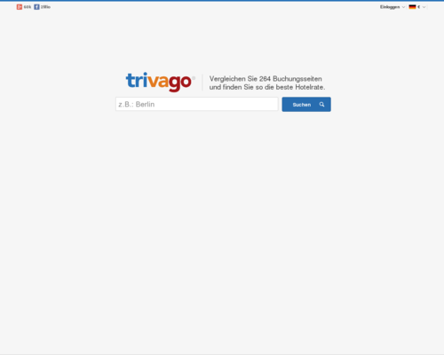 Trivago Screenshot