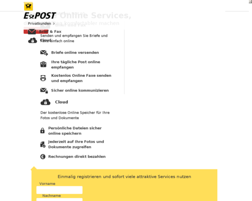 ePost Screenshot