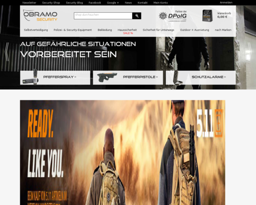 Obramo Security Screenshot