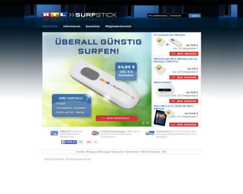 RTL Surfstick Screenshot