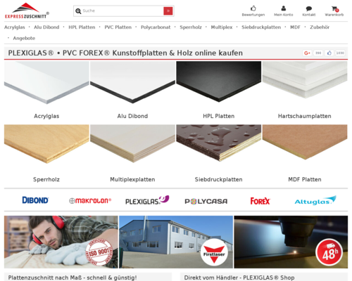Express Zuschnitt Screenshot