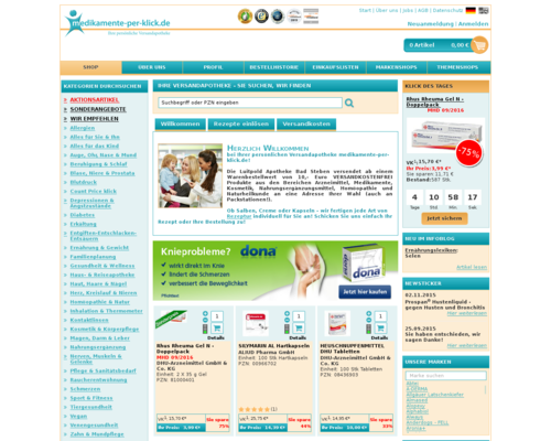 Medikamente per Klick Screenshot