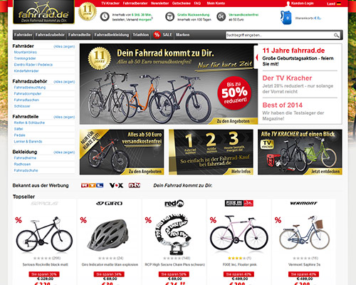 Fahrrad.de Screenshot