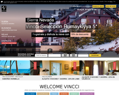 Vincci Hotels Screenshot