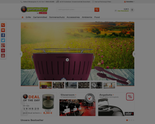 Gartenparty.de Screenshot