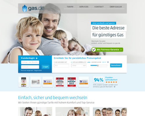 gas.de Screenshot