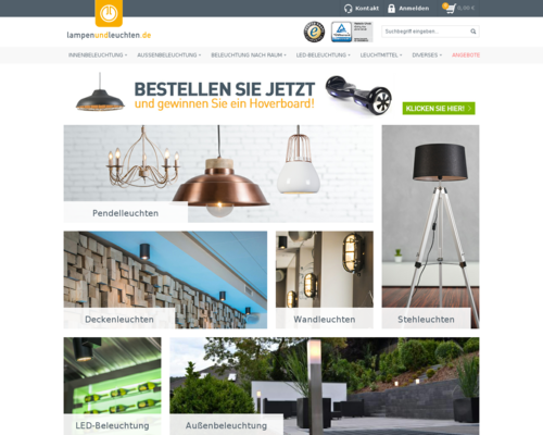 Lampen und Leuchten Screenshot