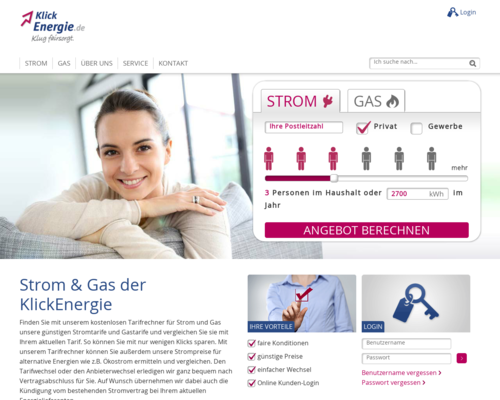 KlickEnergie Screenshot