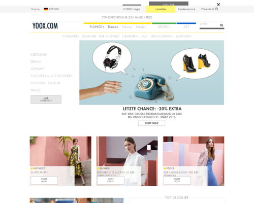 YOOX Screenshot