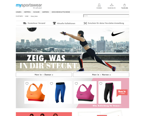 My Sportswear Screenshot
