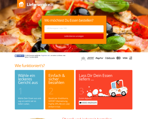 Lieferservice AT Screenshot
