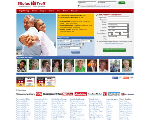 50plus-Treff Screenshot