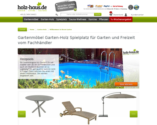 Holz-Haus.de Screenshot