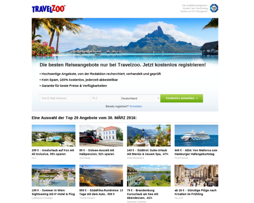 Travelzoo Screenshot