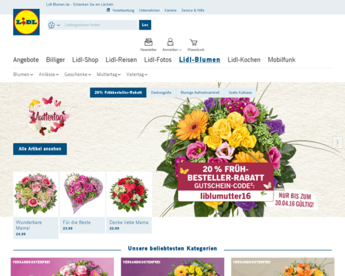 Lidl Blumen Screenshot