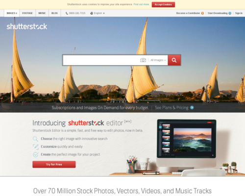 Shutterstock Screenshot