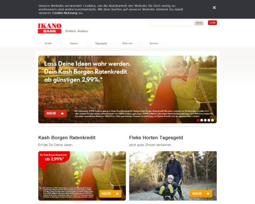 Ikano Bank Screenshot