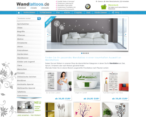 wandtattoos.de Screenshot