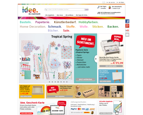 Idee Shop Screenshot