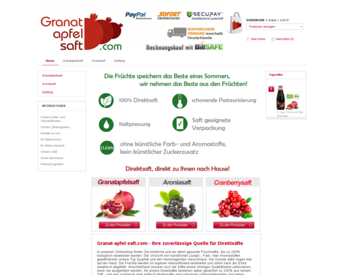 Granat-apfel-saft.com Screenshot