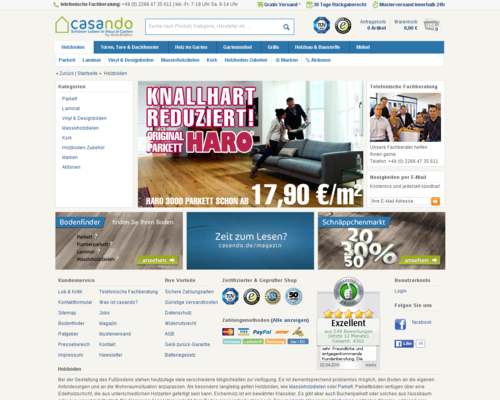 Parkett-Store24 Screenshot
