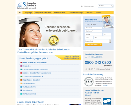 Schule des Schreibens Screenshot