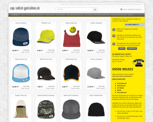 Cap-selbst-gestalten Screenshot