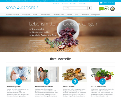 korodrogerie.de Screenshot