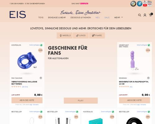 Eis.de Screenshot
