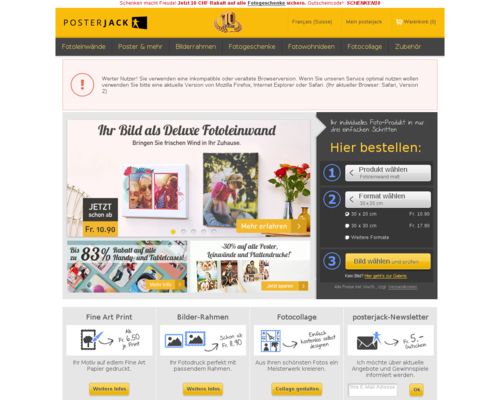 Posterjack.ch Screenshot