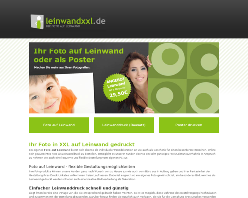 LeinwandXXL Screenshot