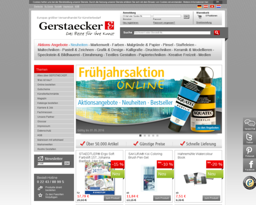 Gerstaecker Screenshot