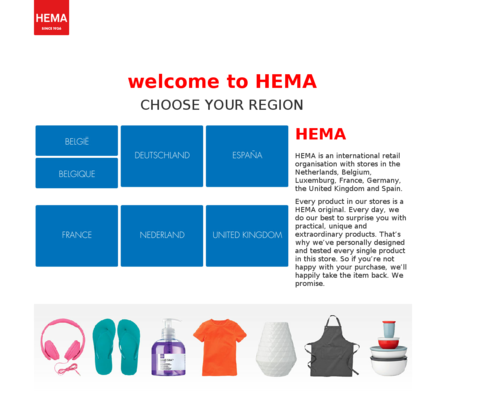 HEMA Screenshot