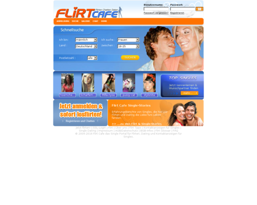 FlirtCafe Screenshot