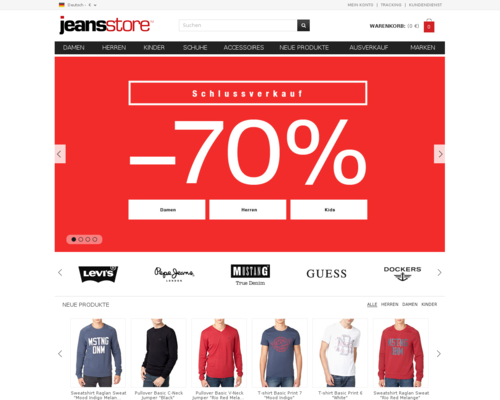 JeansStore Screenshot